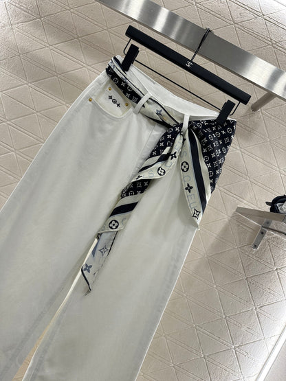 Louis*♥ 2025 New Arrivals Embroidered Denim Pants