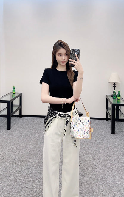 Louis*♥ 2025 New Arrivals Embroidered Denim Pants