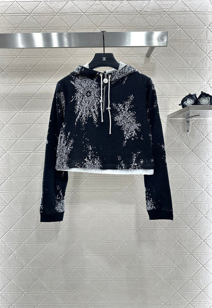 C*♥2025 New Arrival Hooded Sweatshirt and Skirt Set