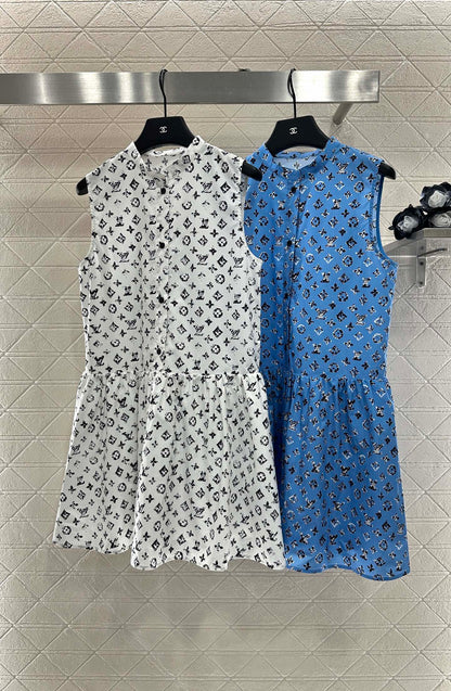 Louis*♥2025 New Arrivals Printed Vest Dress