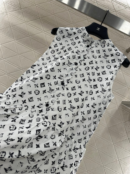 Louis*♥2025 New Arrivals Printed Vest Dress
