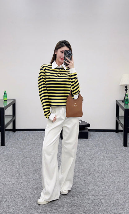 Mimi*♥2025 New Arrivals Striped Top