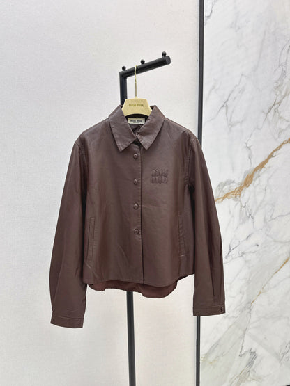 Miu 25fw motorcycle jacket