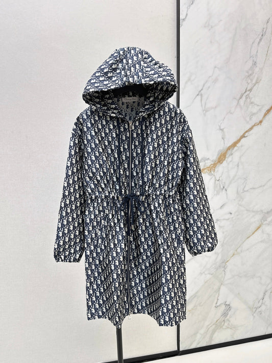 CD  New hooded drawstring dress