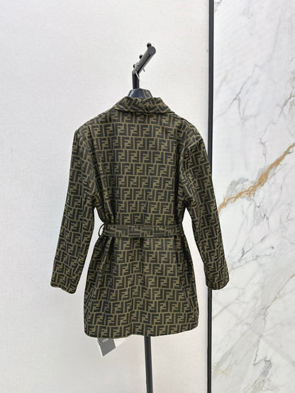 Fend New jacquard tie jacket