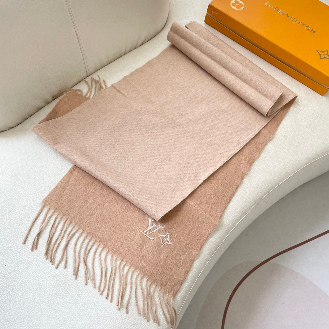 Louis classic striped plaid cashmere scarf