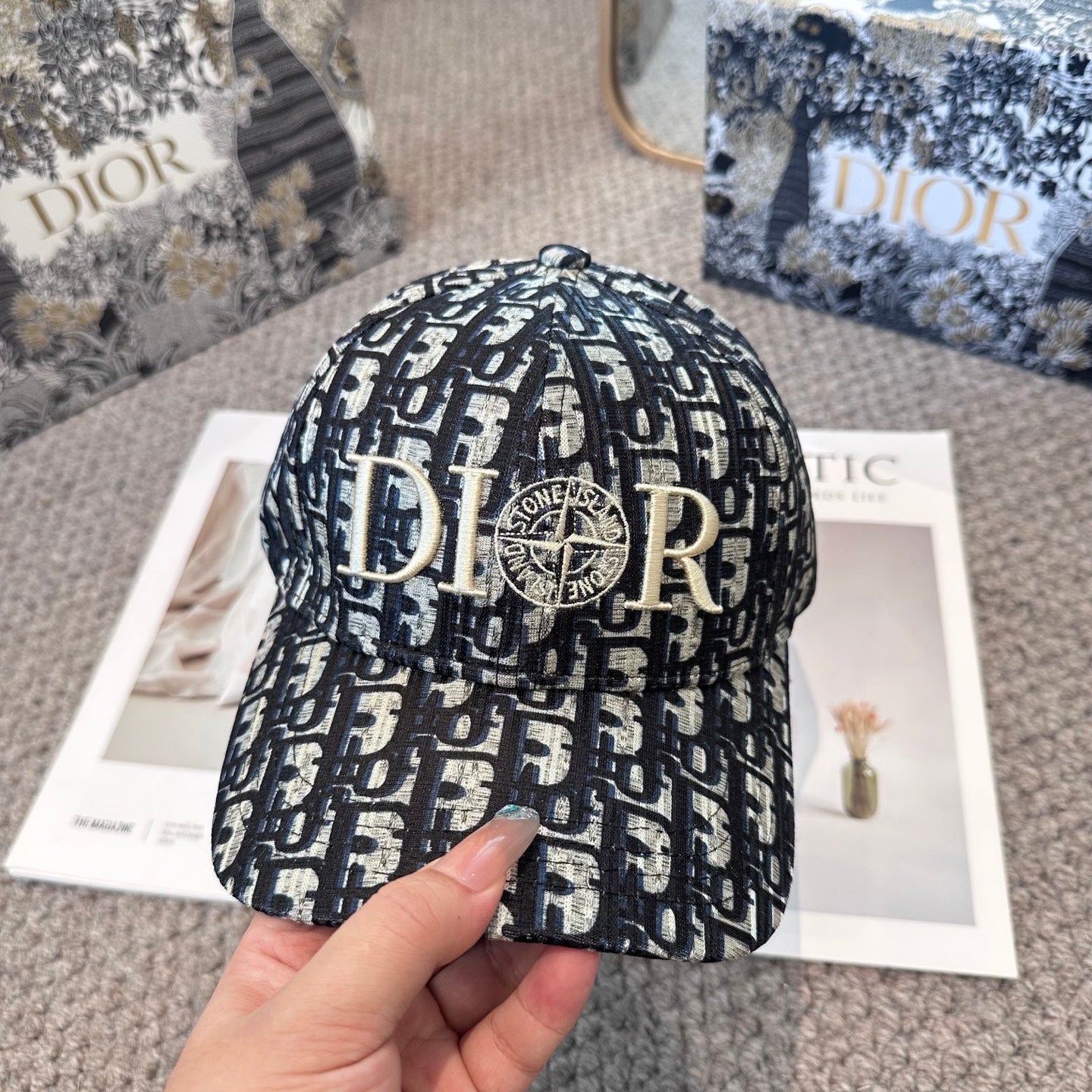 CD classic distressed baseball cap