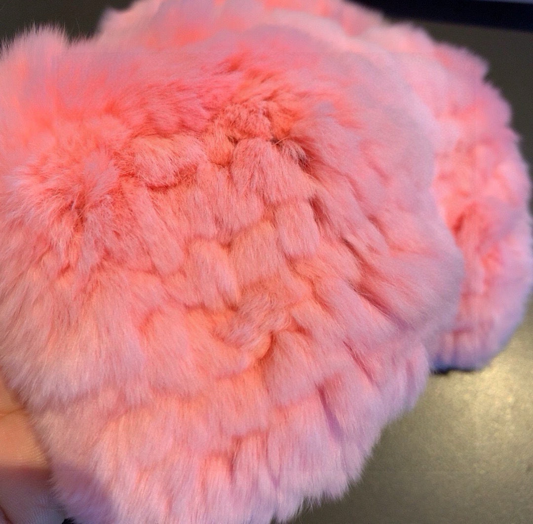 Chan Autumn and winter lazy rabbit fur half gloves