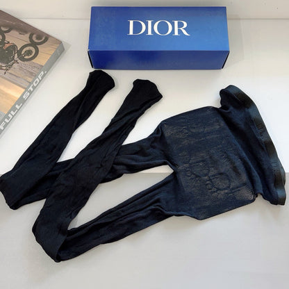 CD fishnet stockings with big D letter