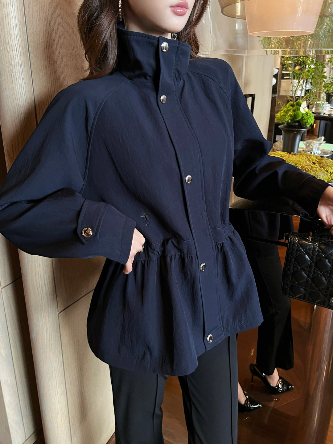 CD New waisted trench coat