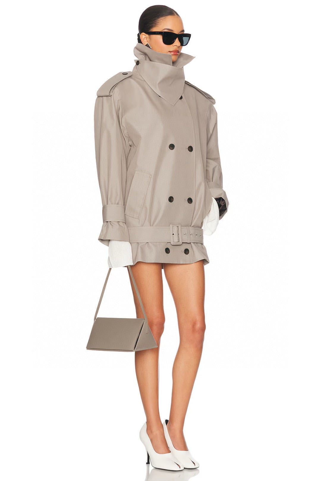 HE NEW broad shoulder jacket