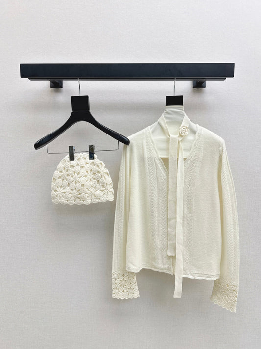 Chan NEW Cardigan + knitted hat