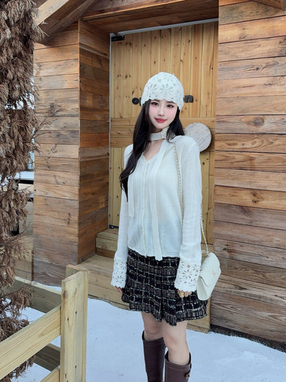 Chan NEW Cardigan + knitted hat