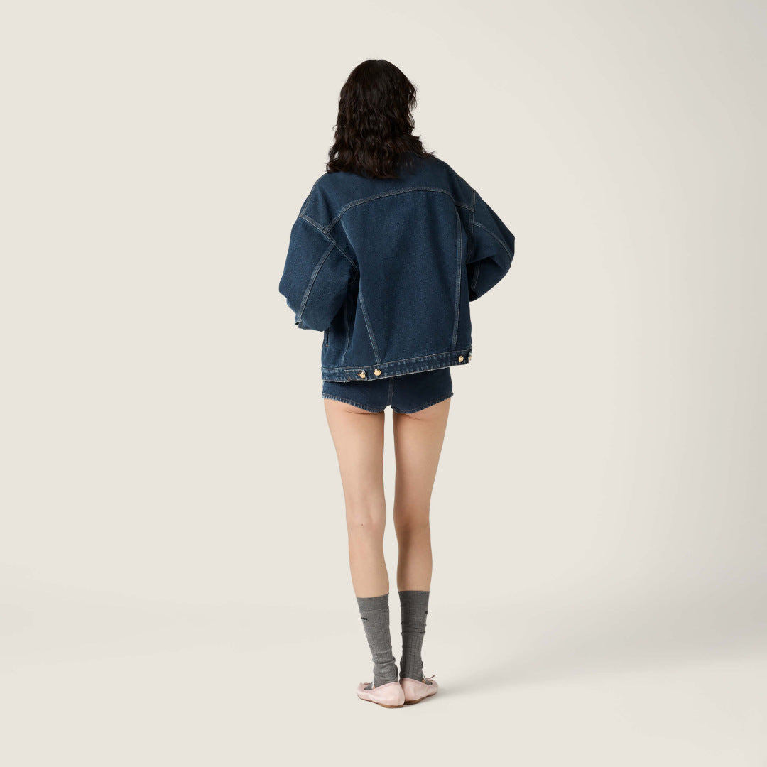 Miu NEW Denim cotton jacket