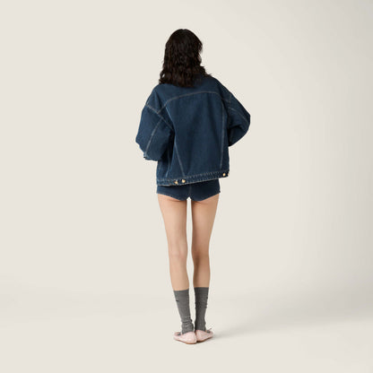 Miu NEW Denim cotton jacket