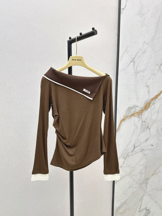 Miu NEW lapel shirt