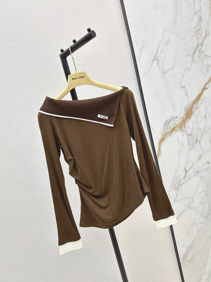 Miu NEW lapel shirt