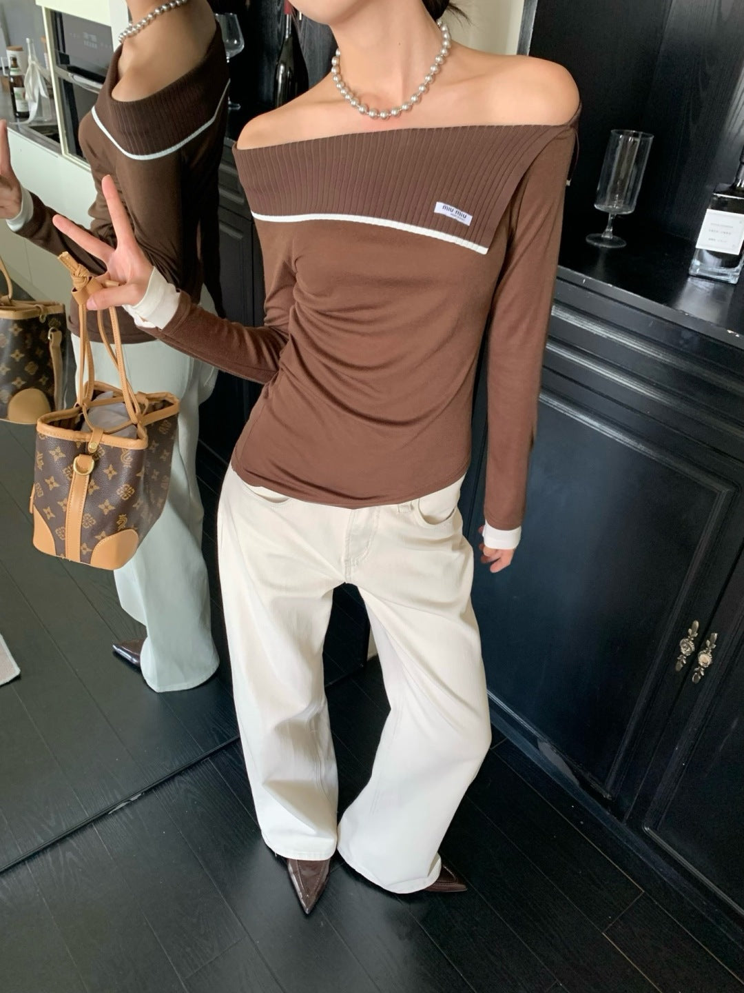 Miu NEW lapel shirt