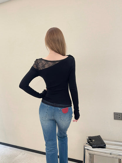 Miu NEW Lace base shirt