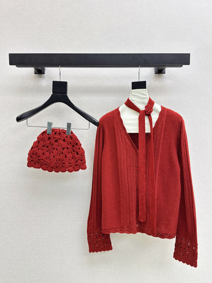 Chan NEW Cardigan + knitted hat