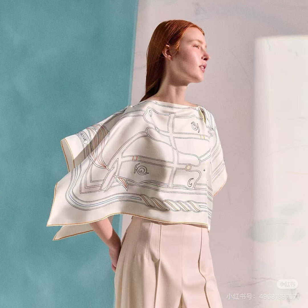 Herm NEW silk shawl