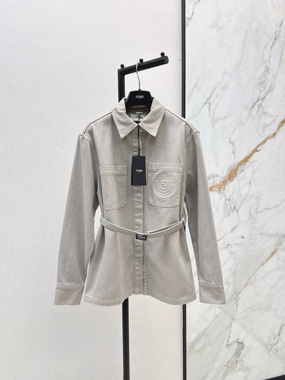 Fend NEW Long denim jacket