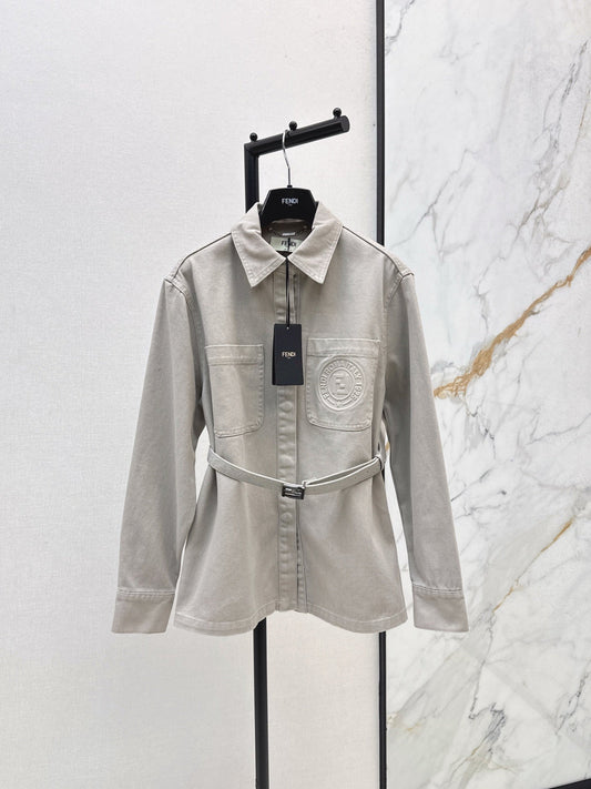 Fend NEW Long denim jacket