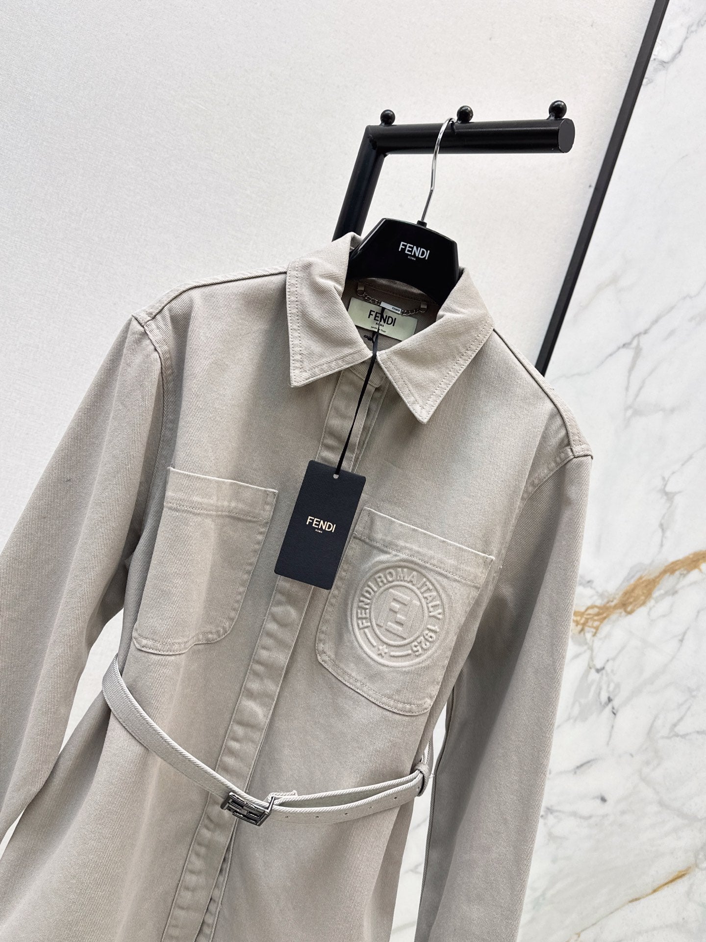Fend NEW Long denim jacket