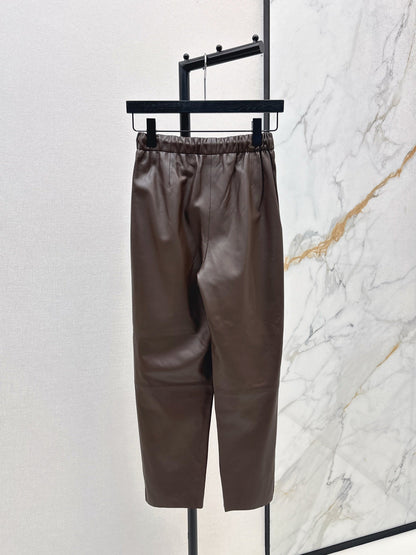 Brun NEW  leather pants