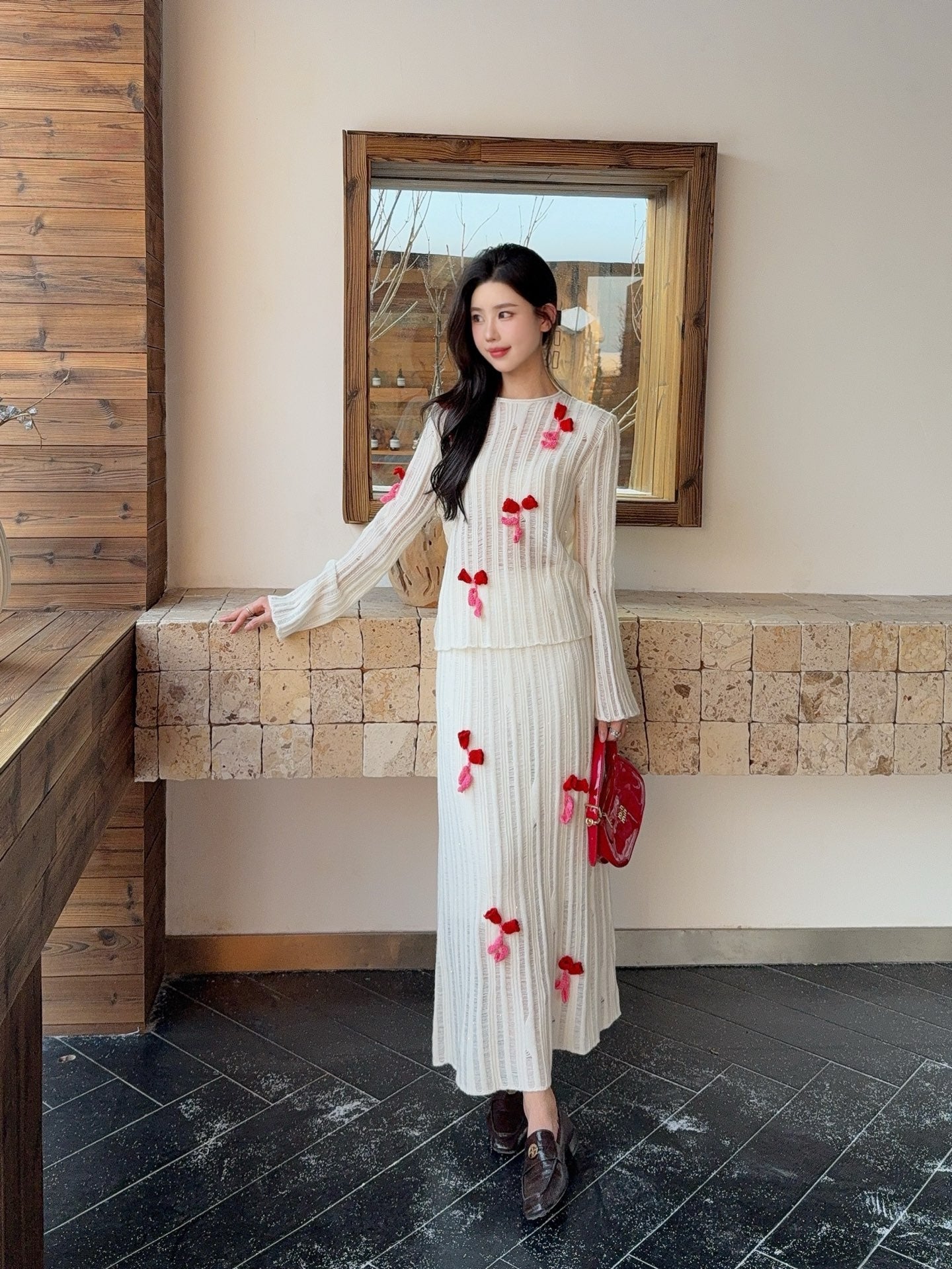 Chan NEW sweater + skirt set