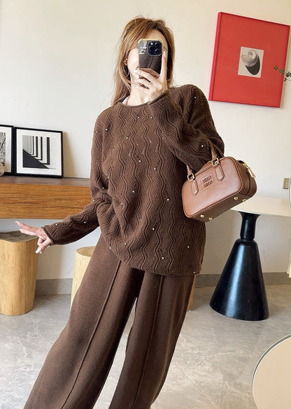 Brun NEW wool suit