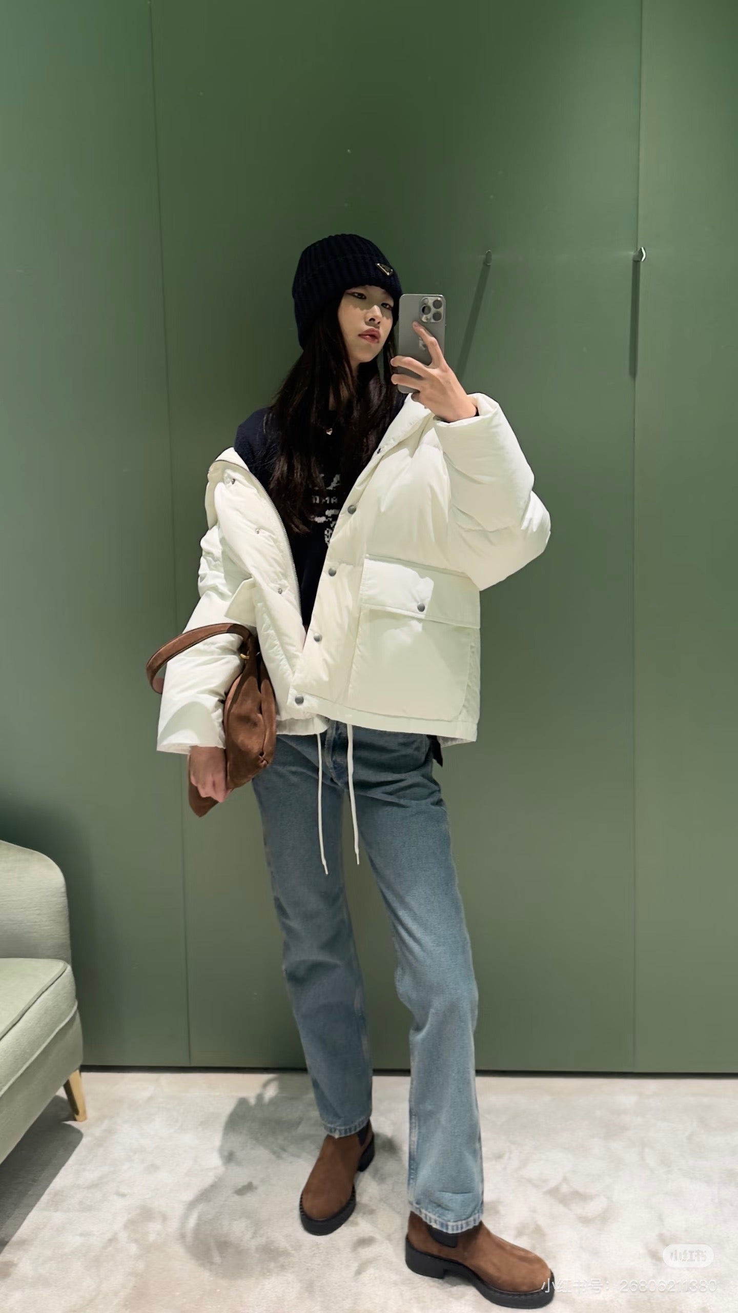 Pra NEW hooded down jacket