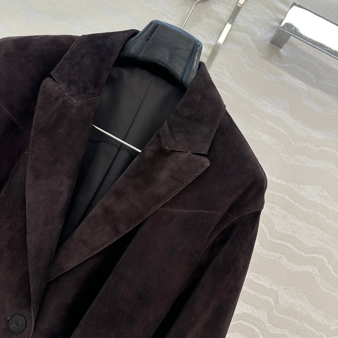 Row NEW leather trench coat