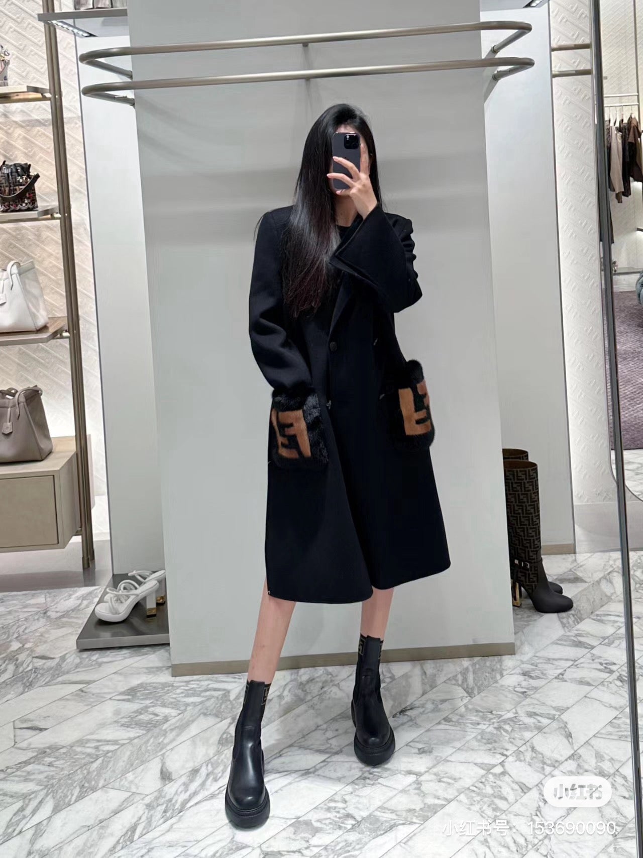 Fend NEW Double-pocket coat