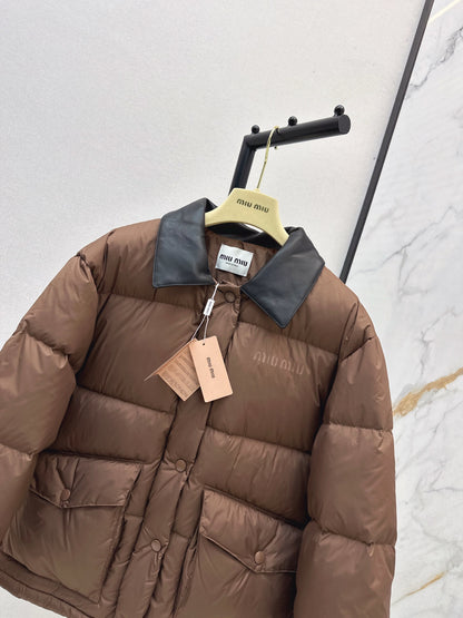 Miu NEW Patchwork Down Jacket