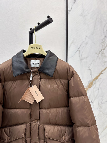 Miu NEW Patchwork Down Jacket