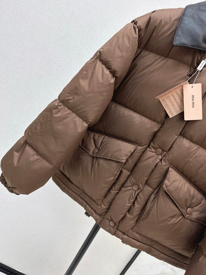 Miu NEW Patchwork Down Jacket