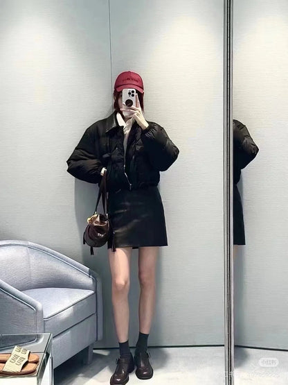 Miu NEW Patchwork Down Jacket