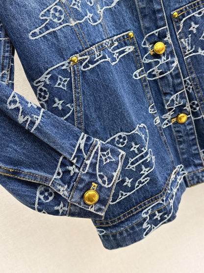 Louis NEW jacquard denim jacket