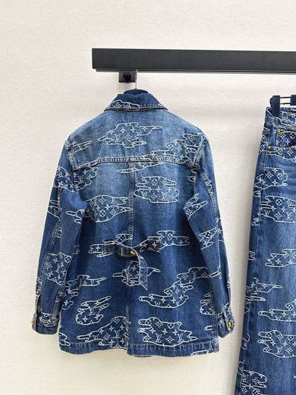 Louis NEW jacquard denim jacket