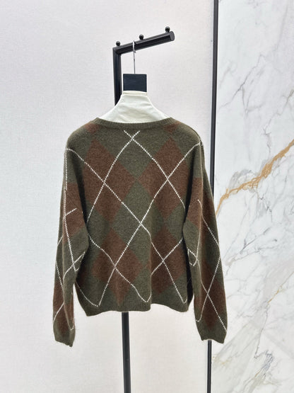 Loro NEW Plaid sweater