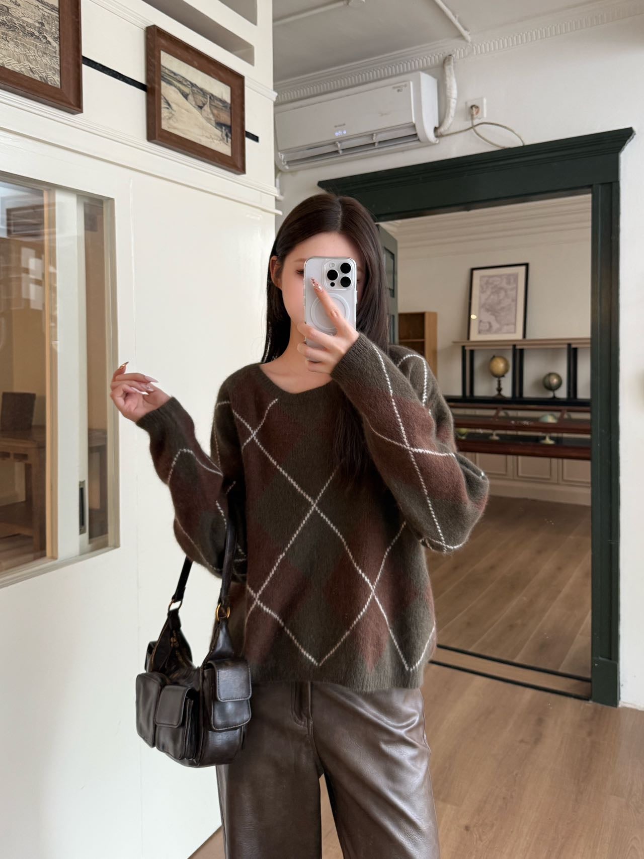 Loro NEW Plaid sweater