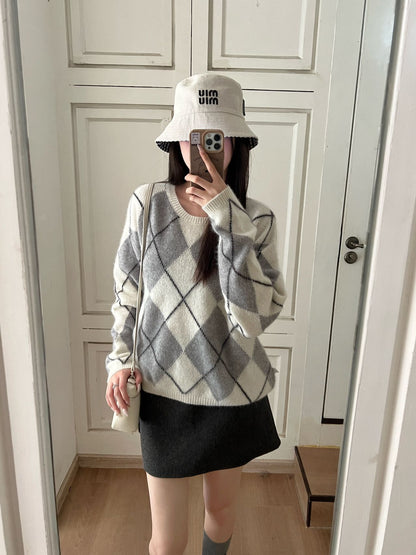 Loro NEW Plaid sweater