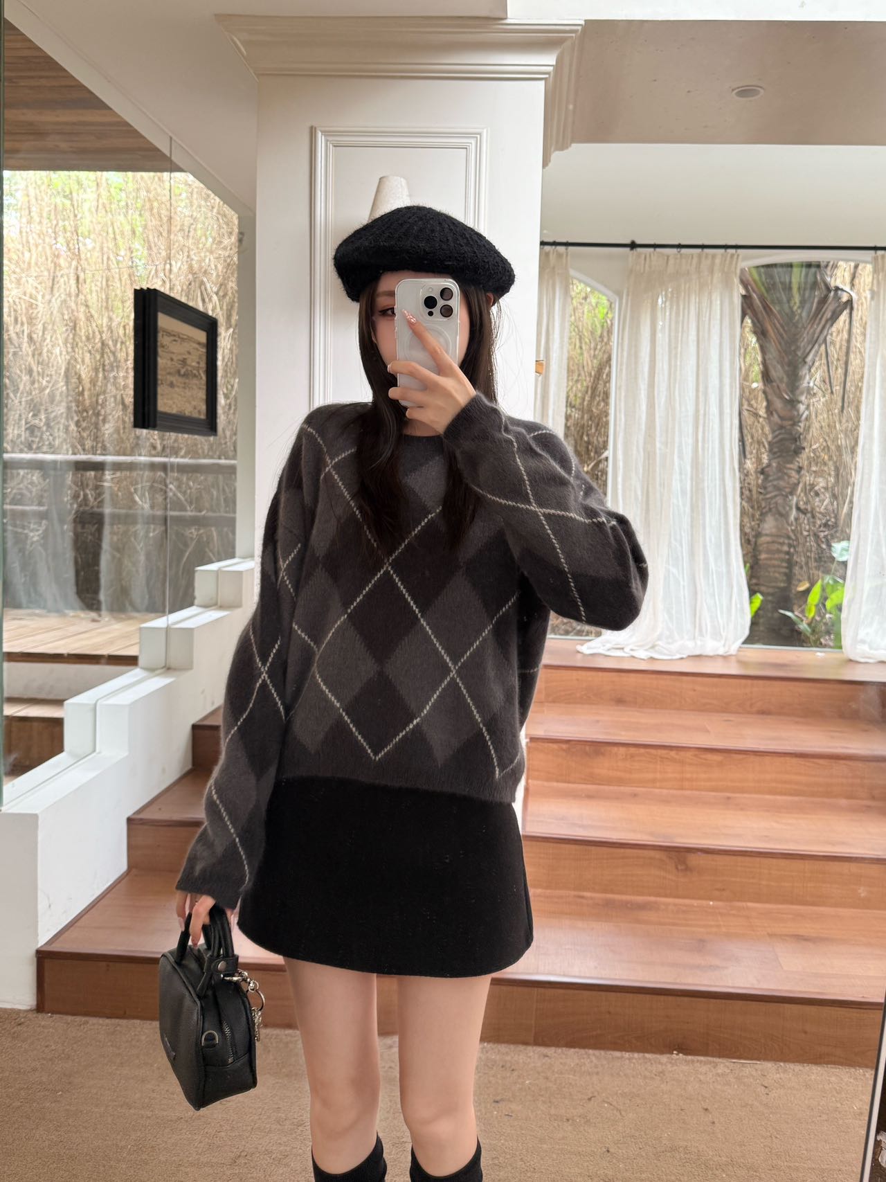 Loro NEW Plaid sweater