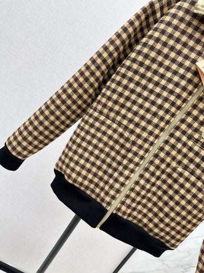 Miu NEW plaid coat