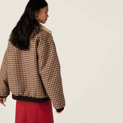 Miu NEW plaid coat