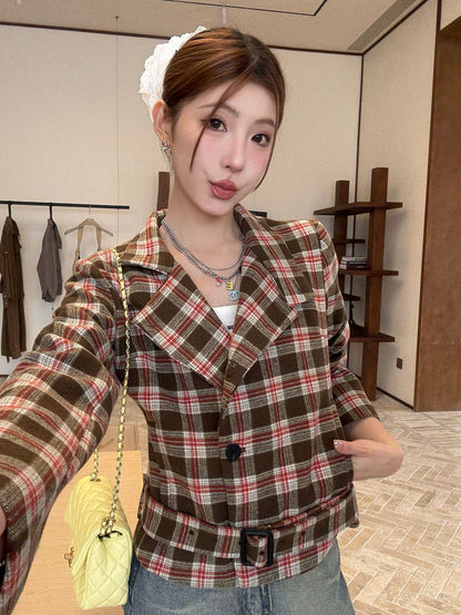 Saint NEW plaid coat