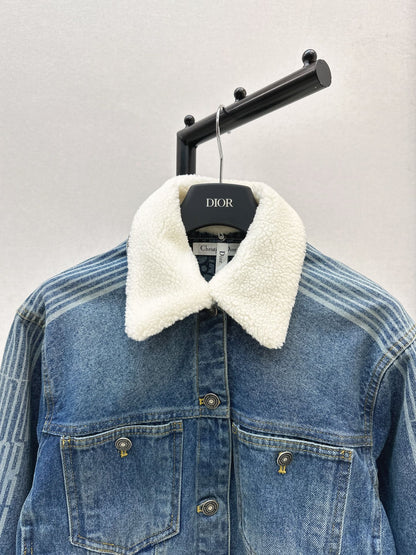 CD NEW lapel denim jacket