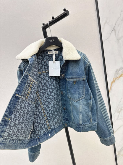 CD NEW lapel denim jacket