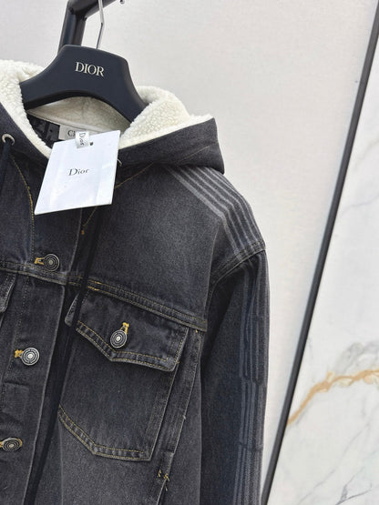 CD NEW hooded denim jacket